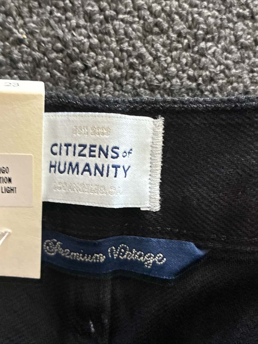 Women’s Citizens Of Humanity Ayla Baggy Jeans Solid Black SZ 23 NWT New - Picture 7 of 13